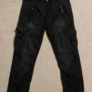 DASH Men's Black Cargo Pants 36x32